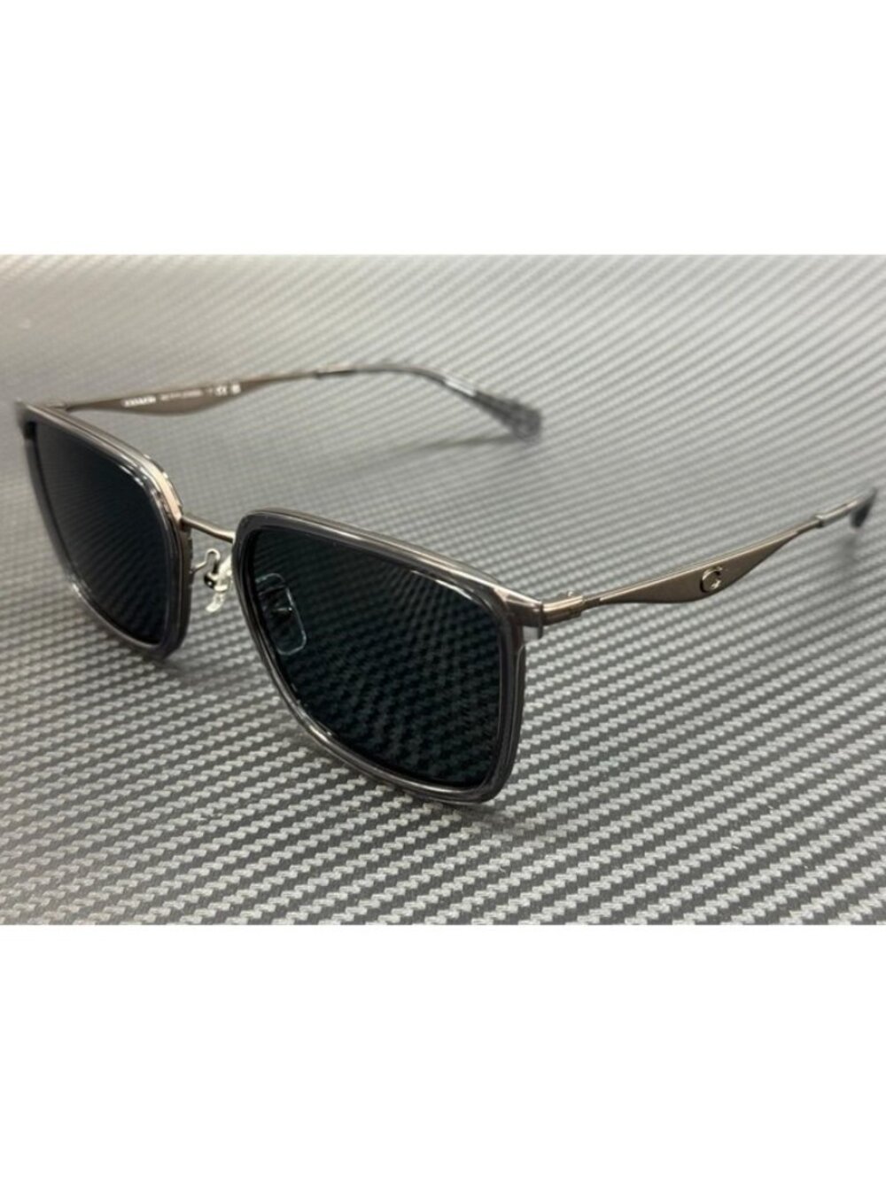New Coach Men Gunmetal Sunglasses 56-21-150